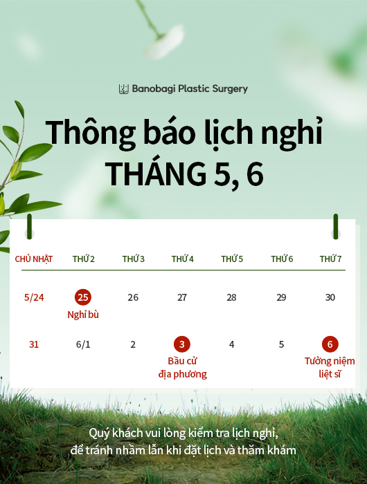 Thông báo lịch nghỉ