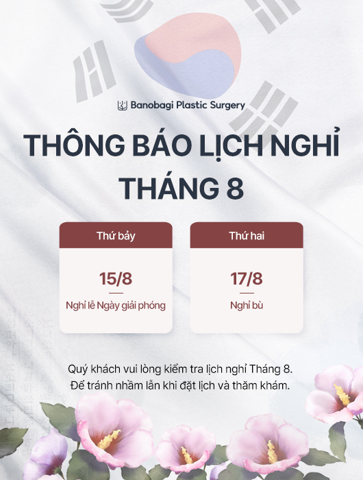 Thông báo lịch nghỉ Tháng 8
